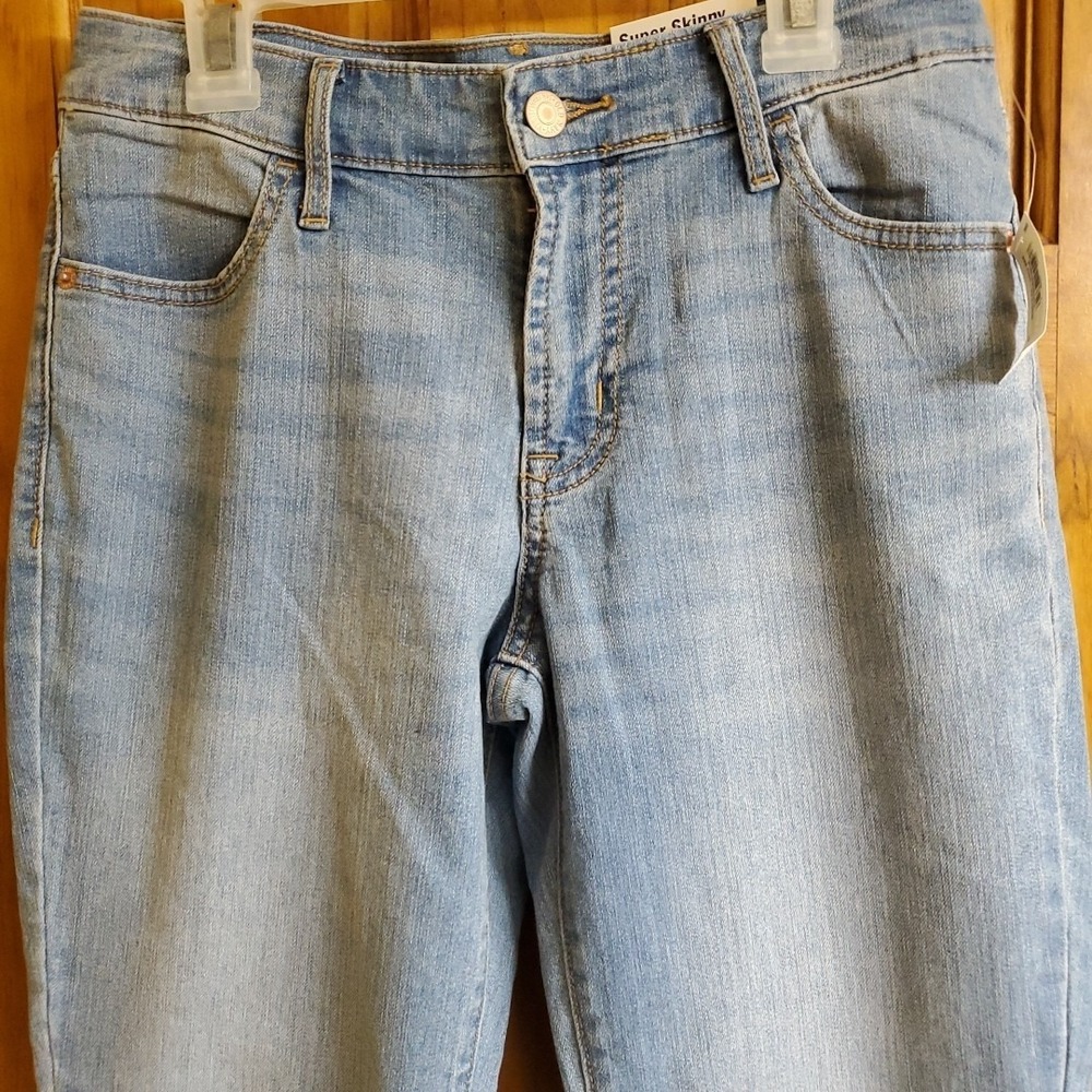 Old Navy Size 4 Super Skinny Jeans Womens Light Wash Denim Casual Everyday SEO